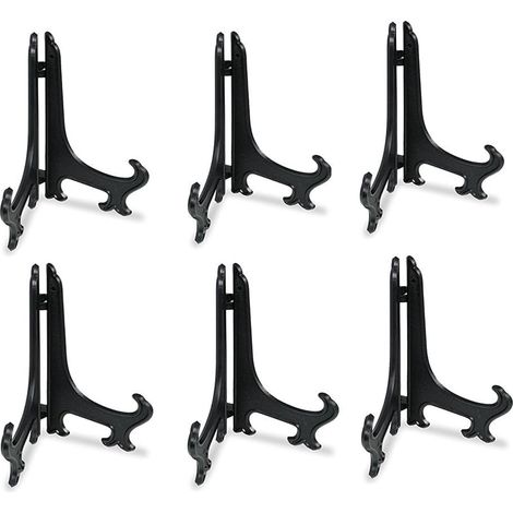 Supports pour Assiettes en Plastique - Lot de 6 Chevalets Présentoirs (1/5)