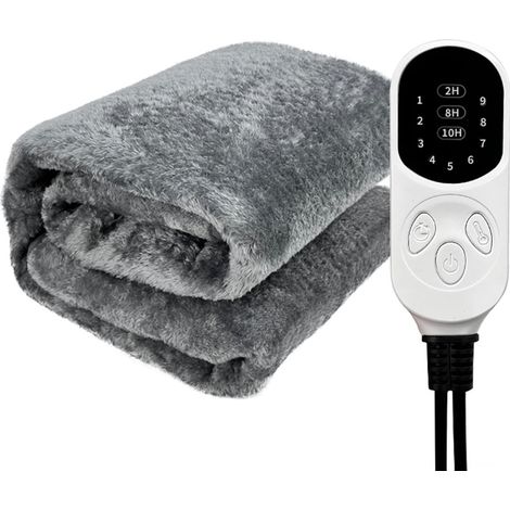 Couverture Chauffante 12 V, Couverture Chauffante pour Voiture, Couverture électrique de Voiture Respirante à Chauffage Rapide en Flanelle Douce et Chaude pour Le Camping, 100 X (1/5)