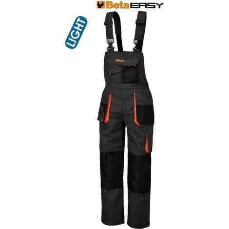 Salopette fortlan Easy Twill gris taille XS confortable