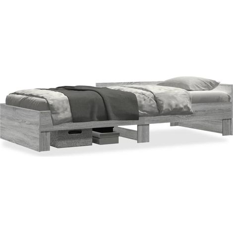 Maison Exclusive - Estructura de cama madera de ingeniería gris S