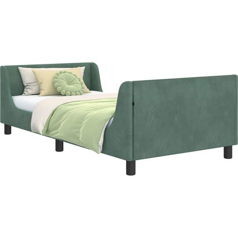Children's Bed Frame with Headboard Sea Green 80 x 200 cm vidaXL