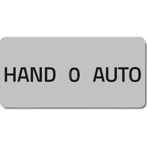 Etichetta "HAND 0 AUTO" NEW-ELFIN 02097T