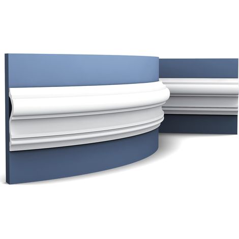Moldura Cornisa Perfil flexible Orac Decor P8050F LUXXUS Elemento decorativo de estuco para pared y techo 2 m