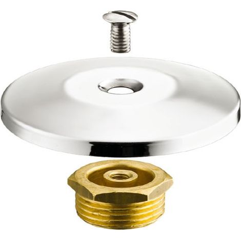 Tappo copriforo con rosone in ottone cromato - Misura 3/8" D.54,5 mm 06700300CR (1/2)