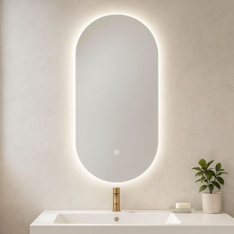 Specchio bagno retroilluminato con led 100x50 cm (1/5)
