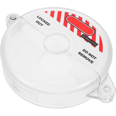 Transparent Valve Lock for Taps, Reinforced Safety Locking Device for Industrial Maintenance and Safety (1/5)