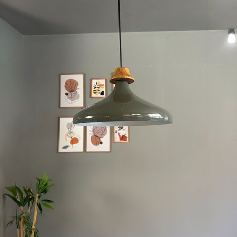 bamyum Champion Suspension Luminaire Vintage, Lustre Salon de 35 cm en Métal, Lampe E27 pour Chambre, Salle à Manger (1/5)