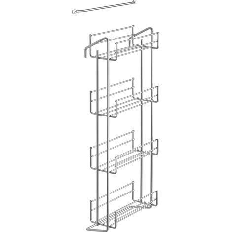 SOTECH Gewürzregal mit 4 Etagen Silber pulverbeschichtet für max. 12 Gewürzdosen (H x B x T: 470 x 185 x 90 mm) (1/5)