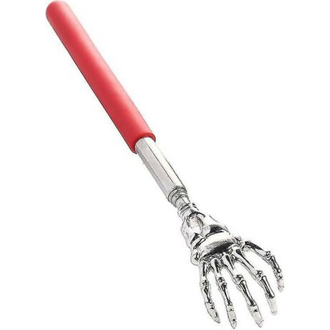 Grattoir À Dos Télescopique - En Acier Inoxydable - Longueur Réglable 24 À 61 Cm - Pour Soulagement Des Démangeaisons - 1 Pièce (1/5)