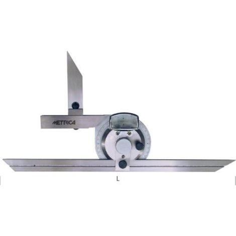 Rapporteur d'angle universel METRICA 36030 – Acier inox avec règles 200/300 mm