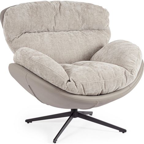 BIZZOTTO Poltrona Adinda Grigio Scuro/Tortora
