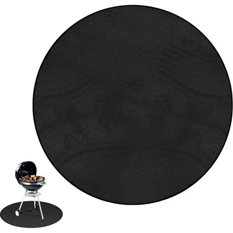 Feuerschale Fireproof Underlay Round 60 cm Heat Protection Mat Grill Fire Pit Water Repellent Floor Mat Patio Lawn Camping