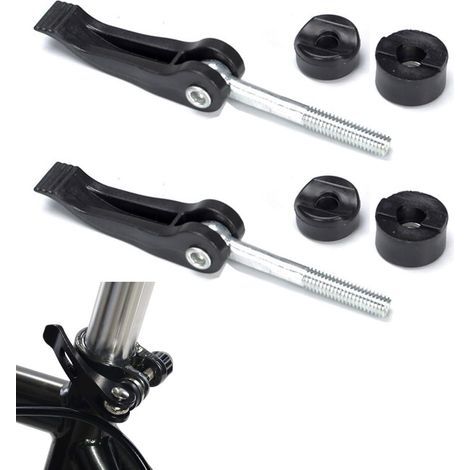 2 Pièces - Bouton De Poignée - Écrou Et Vis - Fixation Universelle Pour Tondeuse À Gazon - Plastique Et Métal - Usage Domestique Et Professionnel - Noir (1/5)