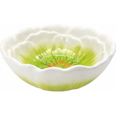Assiette Creuse Verte en Dolomite pour Soupe, Pâtes et Risotto 17,5 x 17,5 x 7 cm - PANGIVO (1/3)