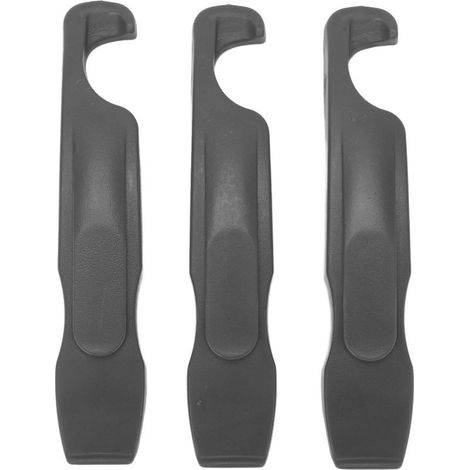 Kit 3 leviers de démontage pneu vélo en nylon, barre de pneu de bicyclette, outils de réparation de roue cyclisme, couleur titane (1/5)