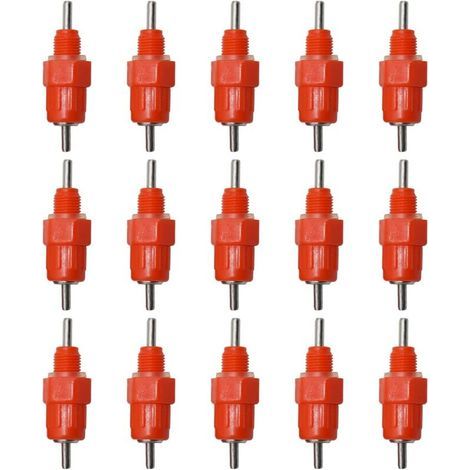 Automatic drinkers, water nipple drinkers, poultry drinkers, automatic nipple drinkers, for chickens, ducks, poultry, 15 pieces