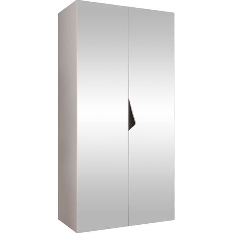 Armoire Hartford 628, Blanc, 202x100x52cm, Portes d'armoire: Avec des charnières, Nombre d'étagères: 0 (1/5)