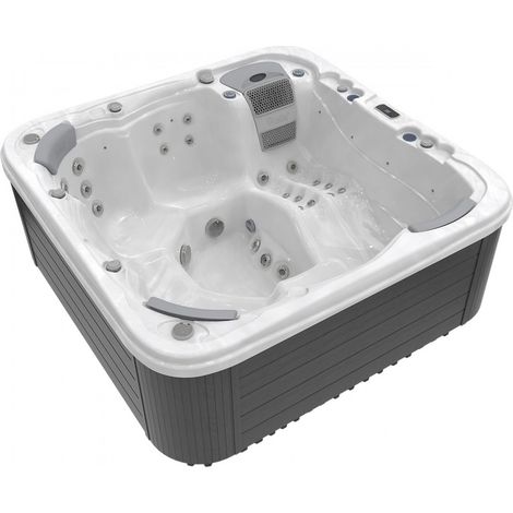 Wellis Lugano Life Whirlpool Außenwhirlpool 230x230x94cm für 6 Personen inkl. Thermocover (1/2)