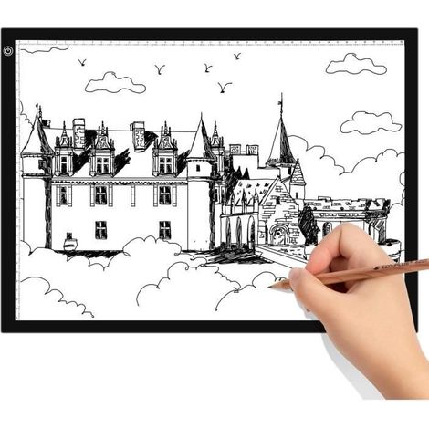 Tablette Lumineuse A3 LED pour Dessin, Diamond Painting et Esquisse (1/4)