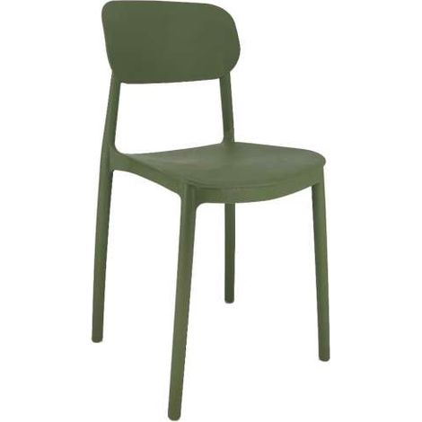 Domo Mea Sedia Mood Verde Scuro - Polipropilene h 75,5 cm Interni