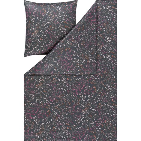 Set di biancheria da letto Estella 6391/810 Aline Mako in jersey interlock, 160x200 cm, 3 pezzi (1/2)