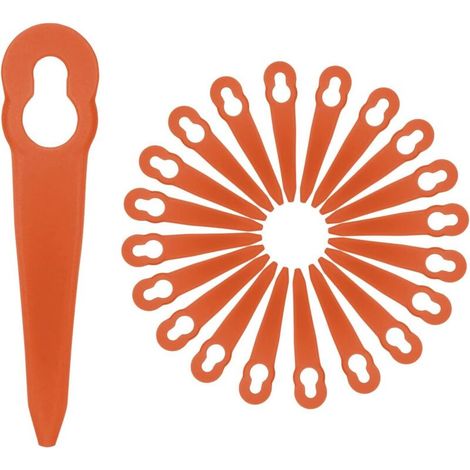 Lot de 100 lames de rechange en nylon pour tondeuses à gazon STIHL Polycut 2-2 et Polycut 3-2. Lames en nylon, accessoires et outils de jardinage.