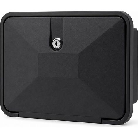 Douchette extérieure pour camping-car et bateau, double bouton, noire (1/5)