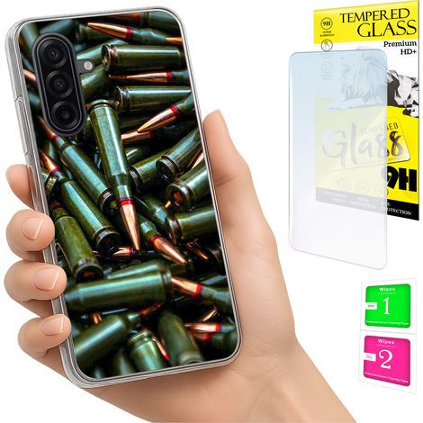 Custodia per Samsung Galaxy A17 5G, cover fotografica, cover posteriore + vetro 9H (1/5)