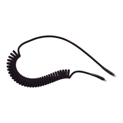 Tuyau spiralé Pus, avec raccord R 1/4, Noir, Diam.ext 10mm, Long. 6m ( Prix pour 1 )