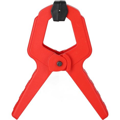 Set di 6 clip a molla in plastica – multifunzionali – effetto legno – nere