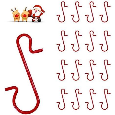 Crochets de Boule de Noël, Cintres de Décoration d'arbre, Crochet de Suspension en Métal en Forme de S, Cintre d'arbre de Noël, Crochets d'étoile pour Accrocher la Décoration d'arbre 120PCS (1/5)