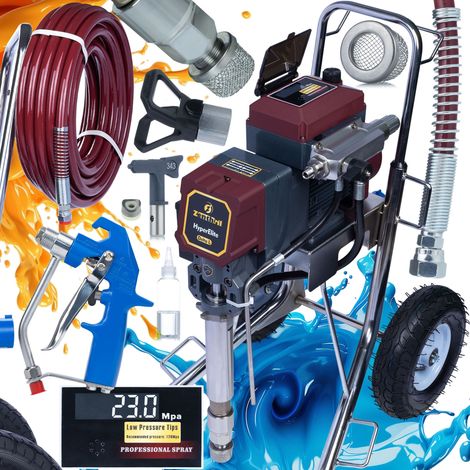 Zenthril Delta L Farbspritzgerät – 4000 W, 23 MPa, 8 L/min, 0,043" Düse  Hydrodynamisch, ZenControl, Voice Assist  Für Spachtelmasse & Farbe  Profi Airlessgerät
