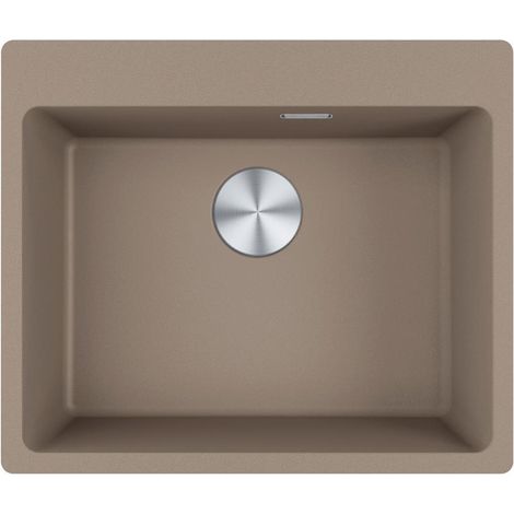 Franke Einbaubecken Maris MRG 610-54 A Fragranit Cashmere, Druckknopfventil (1/3)