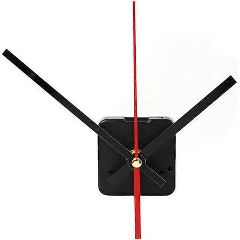 Horloge murale numérique fantaisie avec mécanisme à quartz et aiguilles (noire) (1/5)