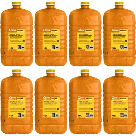 8 Taniche PET Riciclabile 10L Combustibile Liquido Paraffina per Stufe