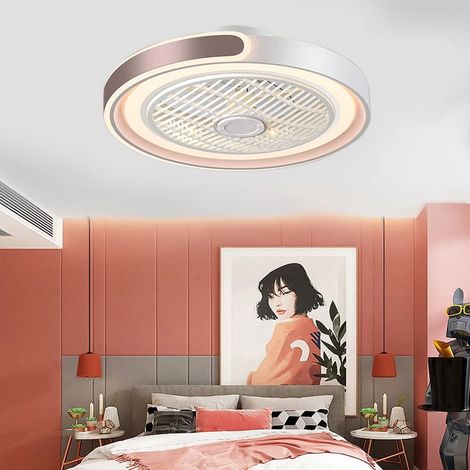Ventilateur de plafond LED silencieux, 72 W, avec télécommande, 6 vitesses, 3 températures de couleur, 6 directions de ventilation réglables (1/5)