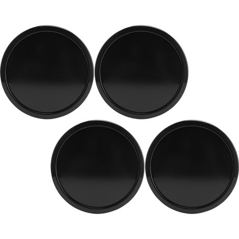 Cache-moyeux de Roue, 4 pièces, diamètre extérieur 75 mm, diamètre intérieur 65 mm, encliquetables, en Plastique, Anti-Rayures et Anti-Pluie, Accessoires universels (Black) (1/5)