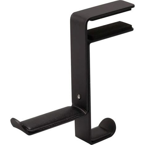 Soporte para auriculares y soporte para audífonos, soporte ajustable 2 en 1 para auriculares de juegos, soporte para auriculares de juegos, soporte universal de escritorio para auriculares, soporte de (1/4)