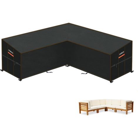 L-Form Gartenmöbel Abdeckung wasserdicht 210x210cm UV-Schutz für Loungemöbel (1/5)