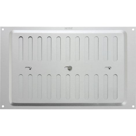 MAP Hardware 936-31 - Griglia di ventilazione regolabile in metallo, 229 x 152 mm, colore: Argento (1/4)