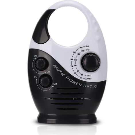 Ra portable étanche, ra AM FM, haut-parleur intégré, salle de bain, ra extérieure alimentée par batterie (1/5)