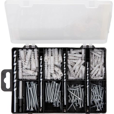 Bosch 2607019511 Set Completo per Fissaggio, 173 Pezzi, 4 Punte (1/4)