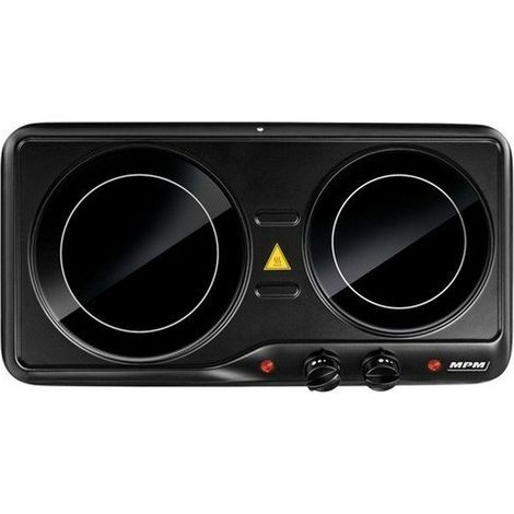 MPM MKE-21 Cocina Portátil Vitrocerámica Negra