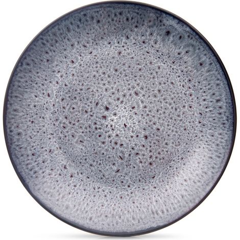 Plato de postre pequeño para tarta, cerámica, morado, 20,5 cm (1/4)