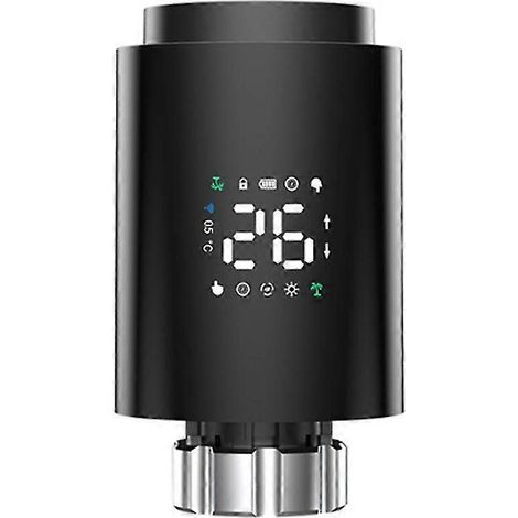Actionneur de radiateur Tuya Smart ZigBee TRV, vanne thermostatique programmable pour radiateur, avec télécommande via application. (1/5)