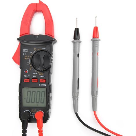 Pince multimètre numérique ST180 AC/DC Voltmètre Testeur de courant résistance capacité (1/5)