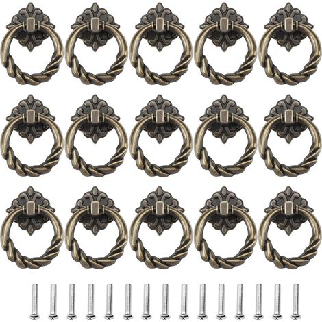 15 Stück Türgriff, Türgriff, Schubladengriff, Schubladengriff, Bronze, Schrankgriff für Küchenmöbel, Schrank, Schubladentür (1/5)