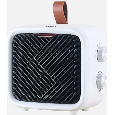 Ventilo-chauffeur céramique Drisana 1500W Blanc avec thermostat réglable