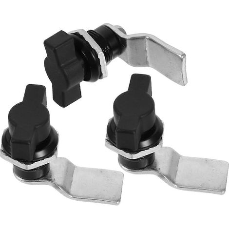 Ensemble de 3 verrous de boîte à outils à poignée en T décalée, mécanisme de verrouillage sécurisé et résistant aux intempéries avec clés (1/4)