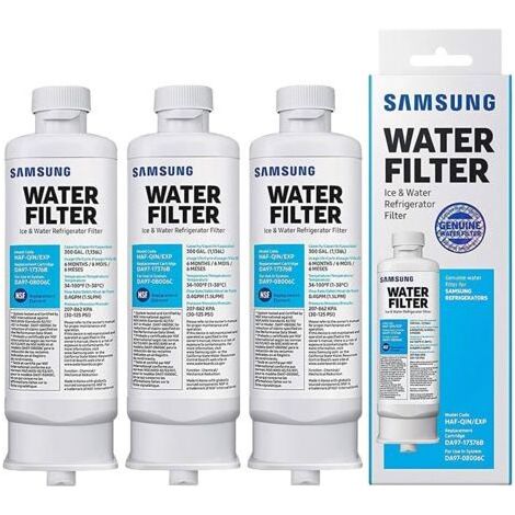 2 Pack Refrigerator Water Filter - Compatible Samsung DA97-17376B DA97-08006C HAF-QIN HAF-QIN/EXP - Advanced Carbon Technology (1/4)